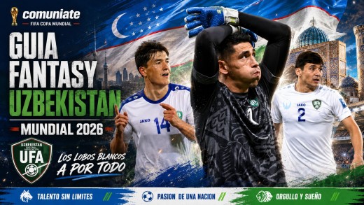 Guía Fantasy de la plantilla, alineación tipo y recomendables de Uzbekistan para el Mundial 2026.