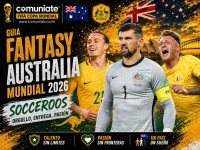 Guía Fantasy de la plantilla, alineación tipo y recomendables de Australia para el Mundial 2026.