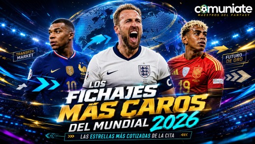 Top 5 jugadores más caros en el Mundial de Comunio