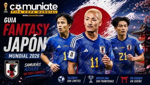 Guía Fantasy de la plantilla, alineación tipo y recomendables de Japón para el Mundial 2026.