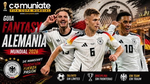 Guía Fantasy de la plantilla, alineación tipo y recomendables de Alemania para el Mundial 2026.
