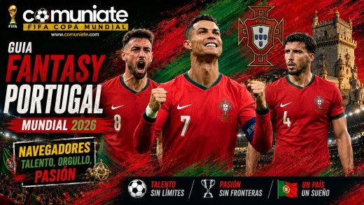Guía Fantasy de la plantilla, alineación tipo y recomendables de Portugal para el Mundial 2026.
