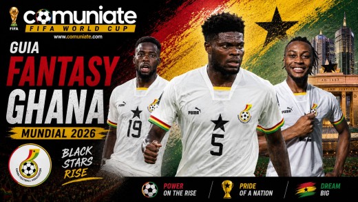 Guía Fantasy de la plantilla, alineación tipo y recomendables de Ghana para el Mundial 2026.